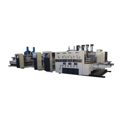 Качество  Fully Automatic Inline Flexo Folder Gluer Casemaker with Rotary Die Cutter for Corrugated Carton Box Production Фабрика