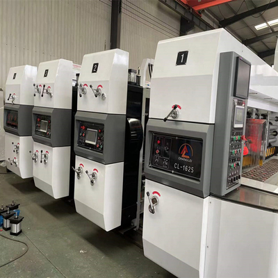 Печатная машина Flexo коробки управлением PLC ISO рифленая с прорезать штабелеукладчик вырезывания плашки