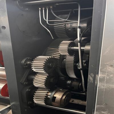 Флексографическая печатная машина для гофрокартона, двойной слоттер, ротационная высечка