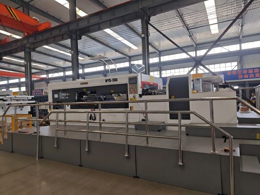 MYQ1300 Automatic Die Cutting Machine with Intermittent Gearbox and Pneumatic Bench for 1320x980mm Corrugated Cartons
