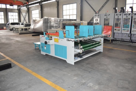 Машина Gluer папки коробки Semi автоматической коробки ODM 220V рифленая